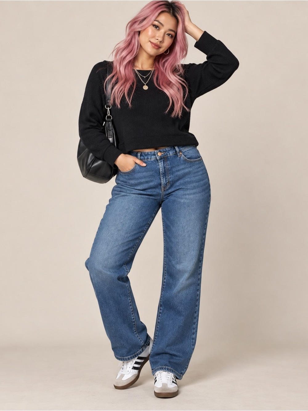 Lane Bryant Mid-Rise Boyfriend Jeans Size 28L Medium Wash